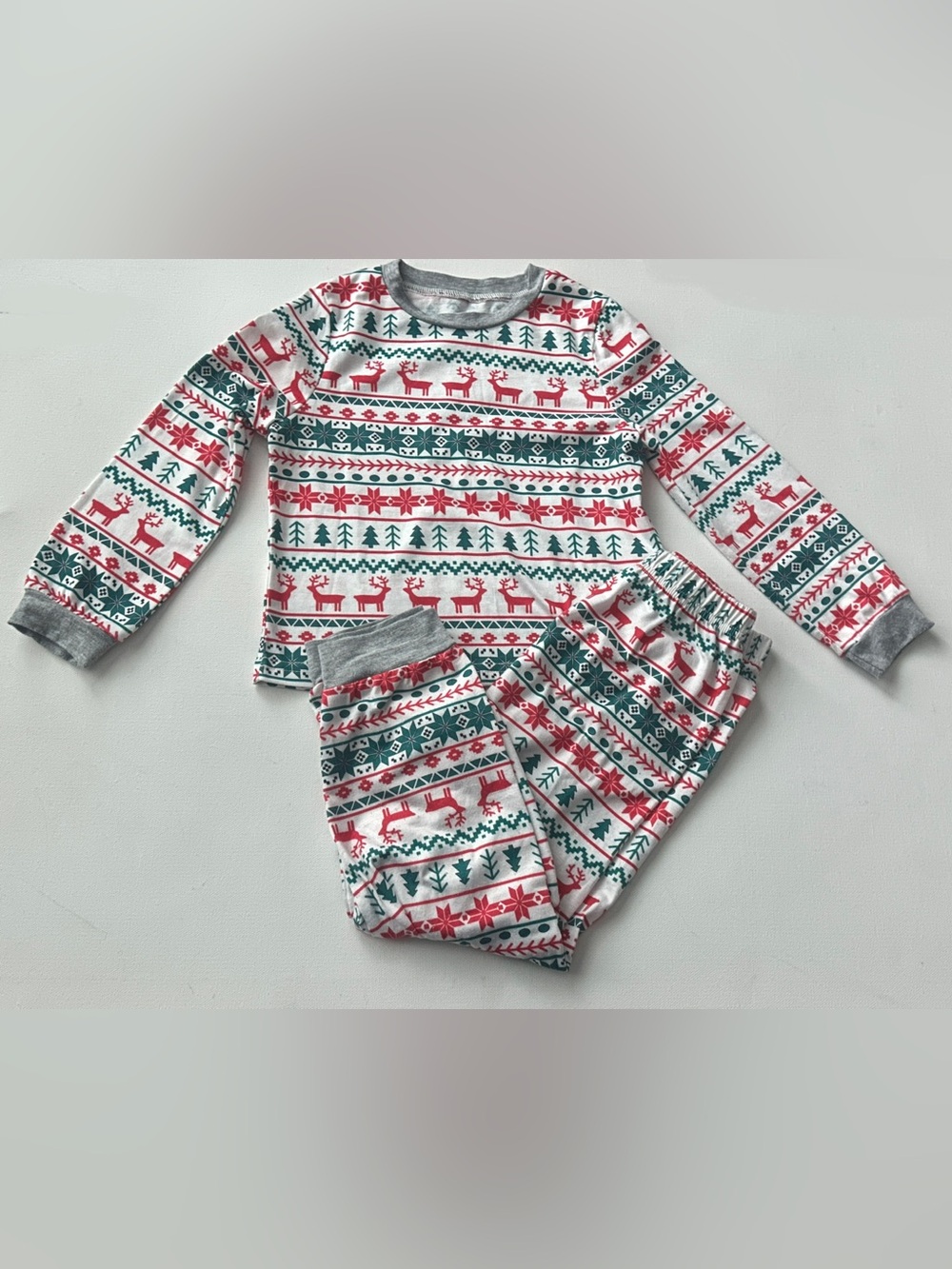 kid’s Jammies Christmas Print Long Sleeve Tee & Pajama Pants 2pc Set.  Size 4T.